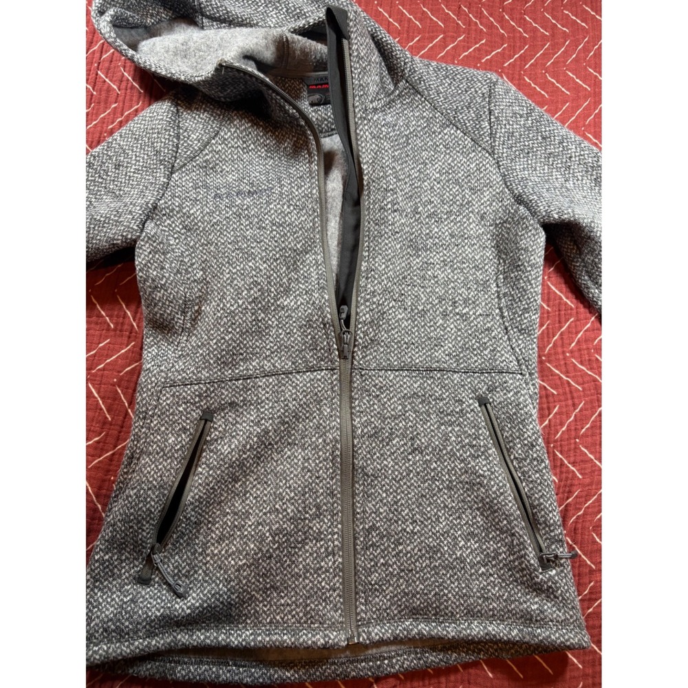 Mammut Women's‎ Gray Hooded Zip-Up Jacket Size Small – Lightweight Knit